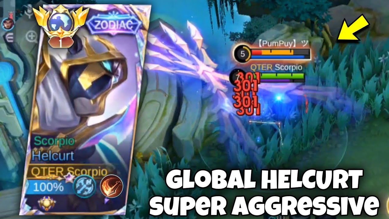 TOP GLOBAL HELCURT PERFECT & SUPER AGGRESSIVE GAMEPLAY 😳🔥 ( BEST BUILD 2024 ) MLBB