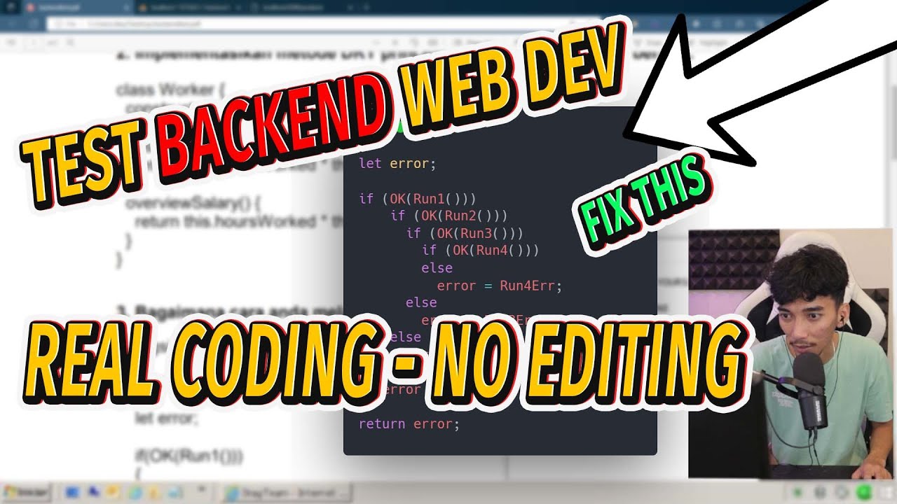 Ngerjain SOAL BACKEND TEST CODING Interview Kerja Programmer 2022