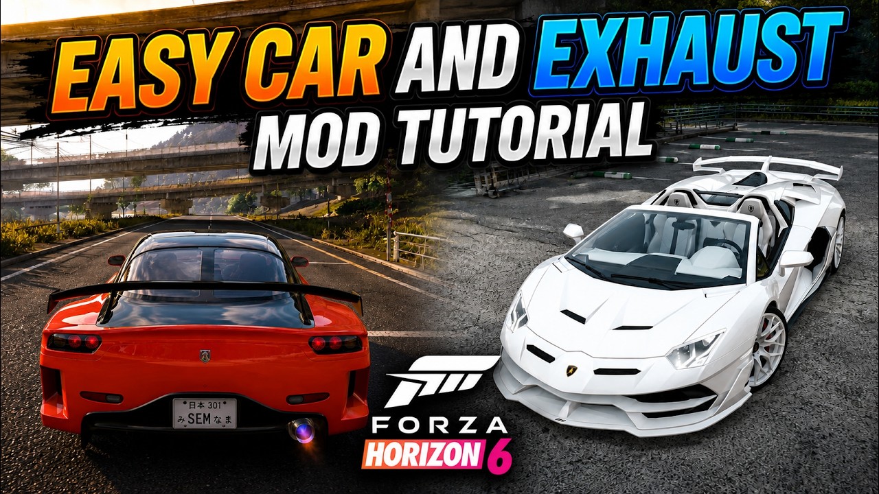 🔥 Как установить ЛЮБЫЕ моды на машины и выхлоп в Forza Horizon 6