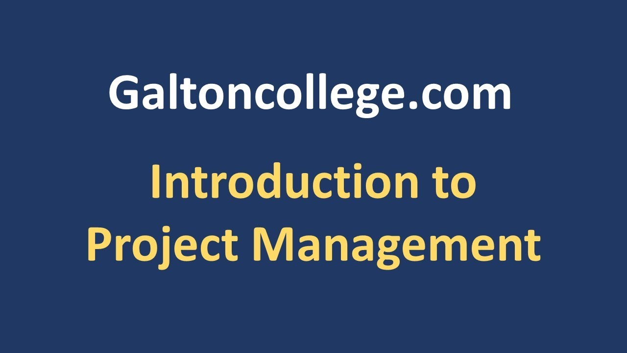 Introduction to Project Management