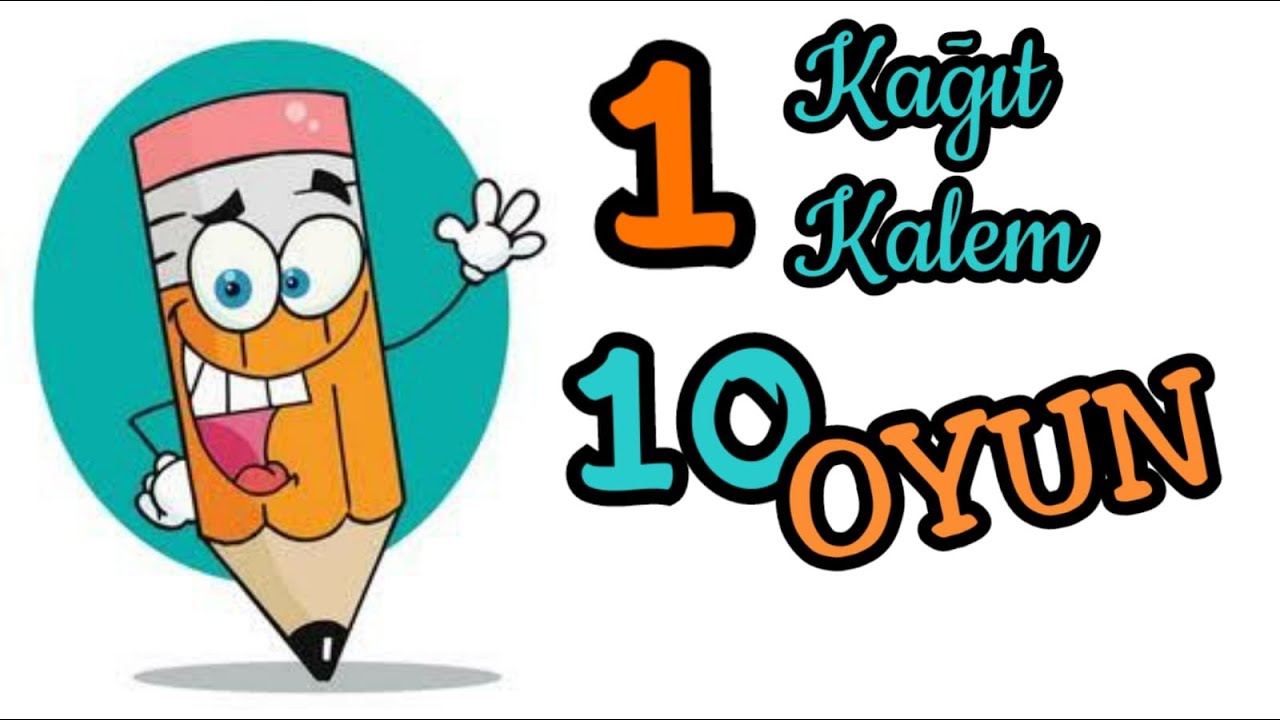 1 Kağıt & 1 Kalem & 10 OYUN // Evde Eğlenceli Oyunlar