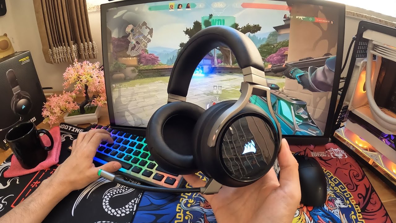 Que Headset Bonito e com Muita Qualidade - Corsair Virtuoso RGB Wireless