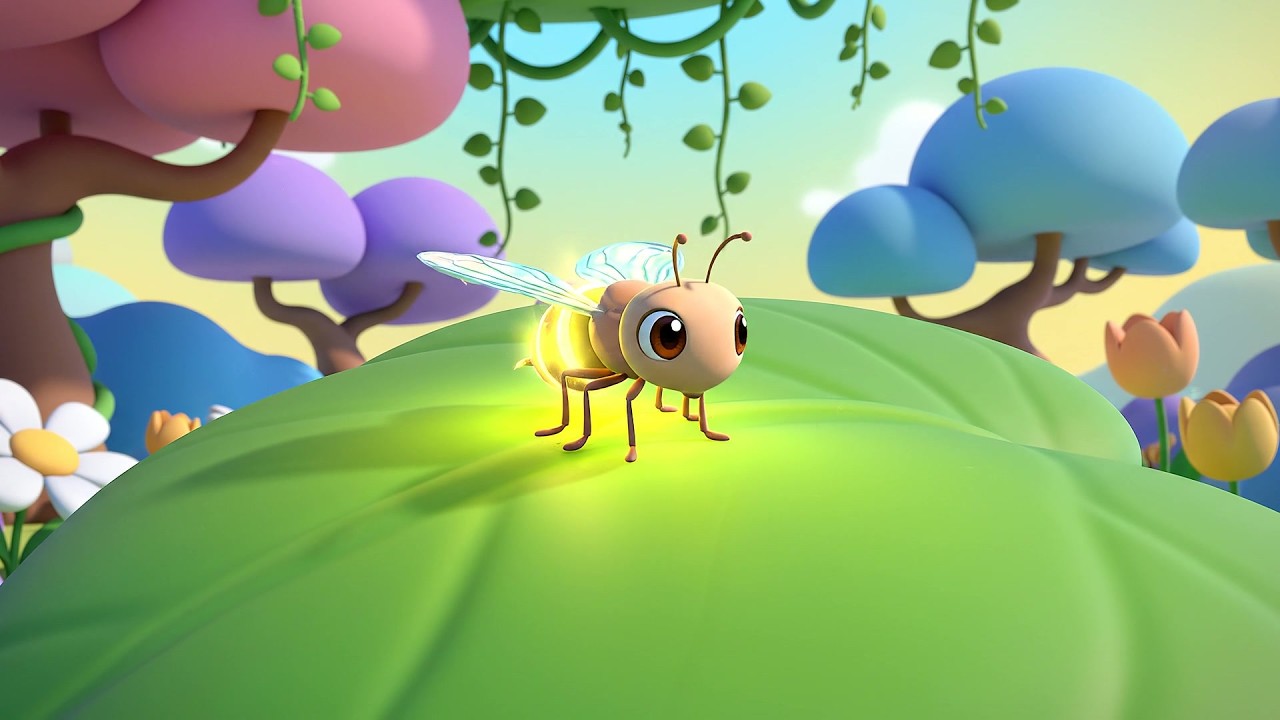 Tiny Firefly Glows Blink Blink Blink | Magical Night Sky Song & Nursery Rhymes