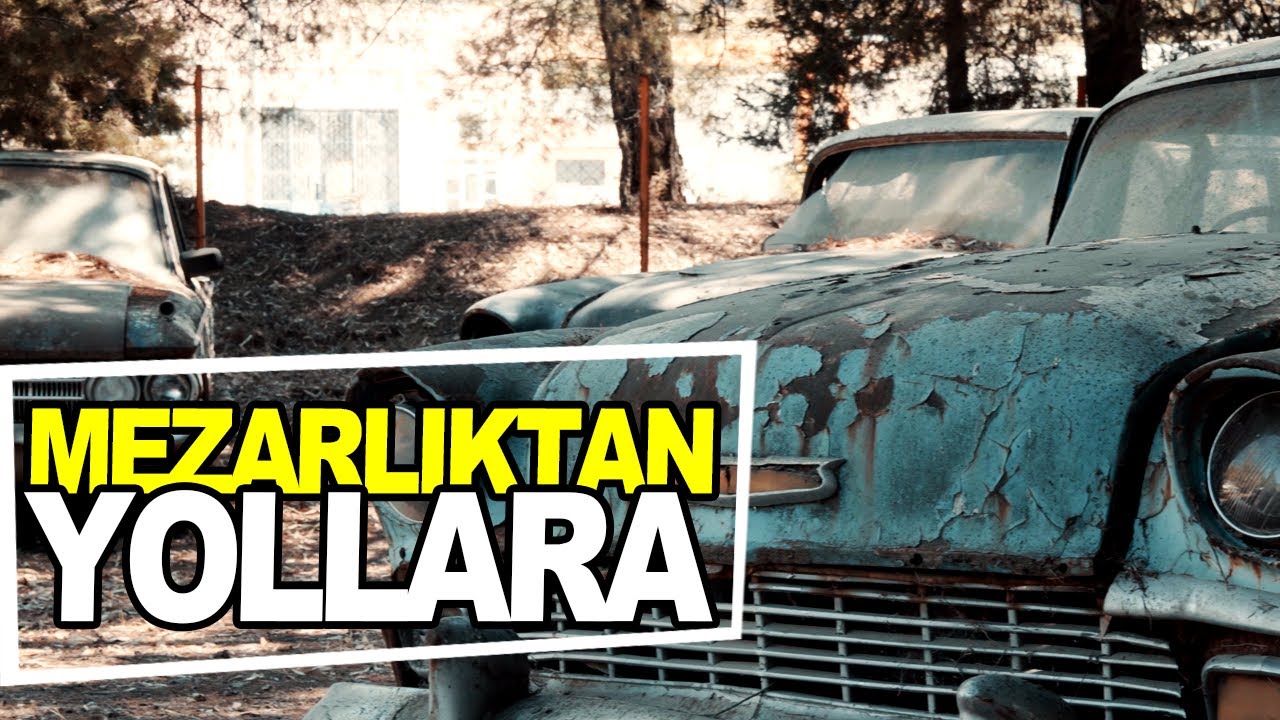 Hurda Amerikan Arabaları ile Dolu Arazi