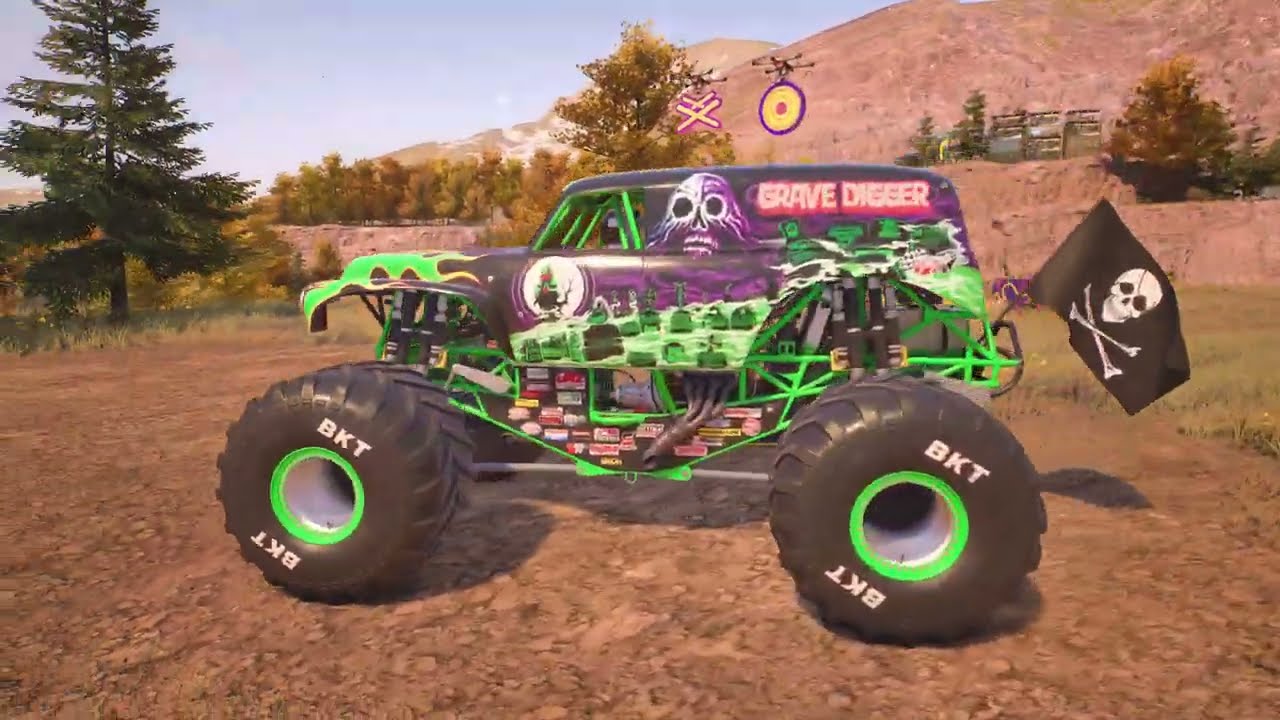 Monster Jam Showdown freestyles first person view ps5