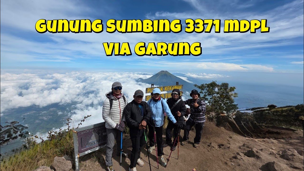 Ulas  Kawah, Track & Estimasi waktu Gunung Sumbing 3371 mdpl via Garung Wonosobo.