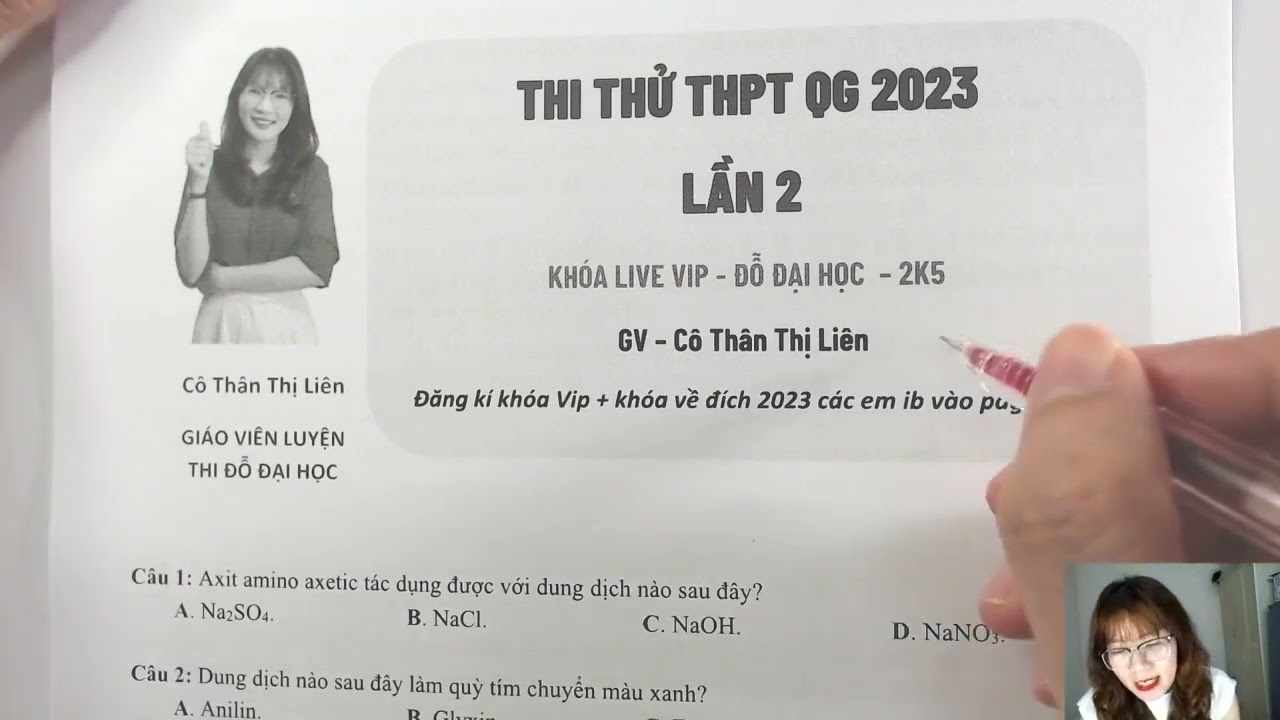 GIẢI ĐỀ THI THỬ THPT QG 2023 - LẦN 2