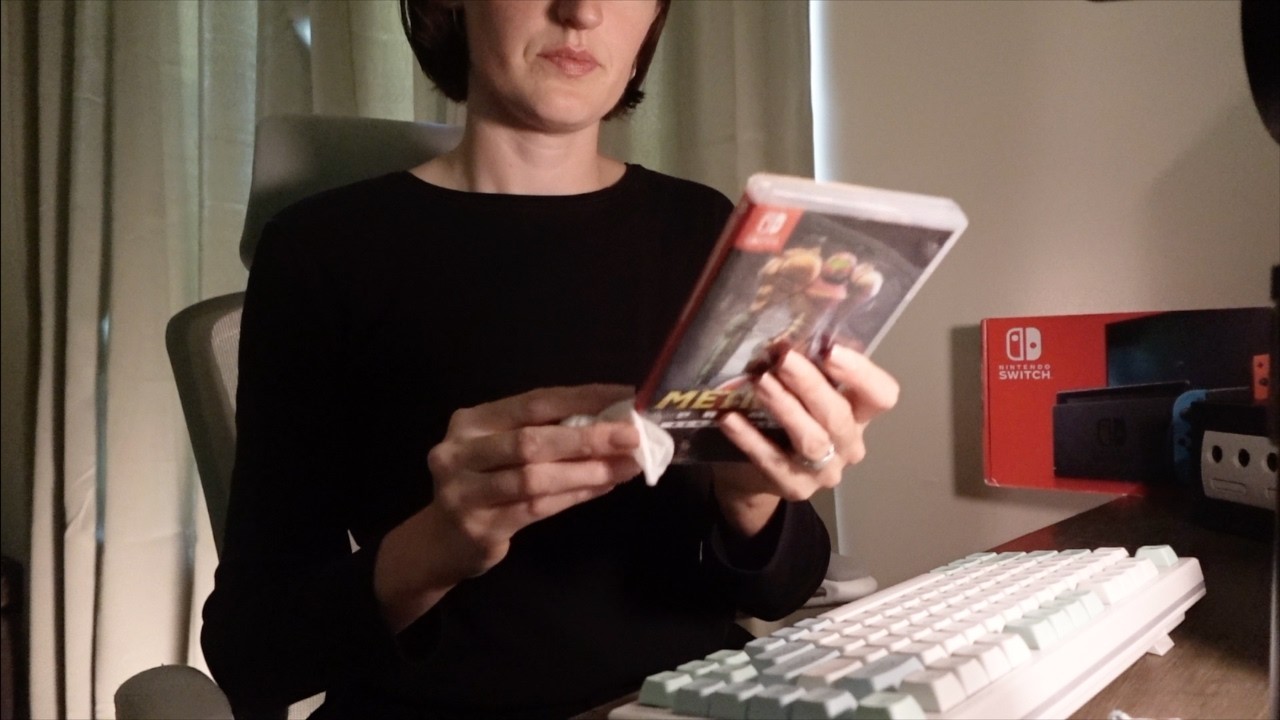 ASMR Video Game 🎮 Store Roleplay (soft spoken, cleaning games, typing)