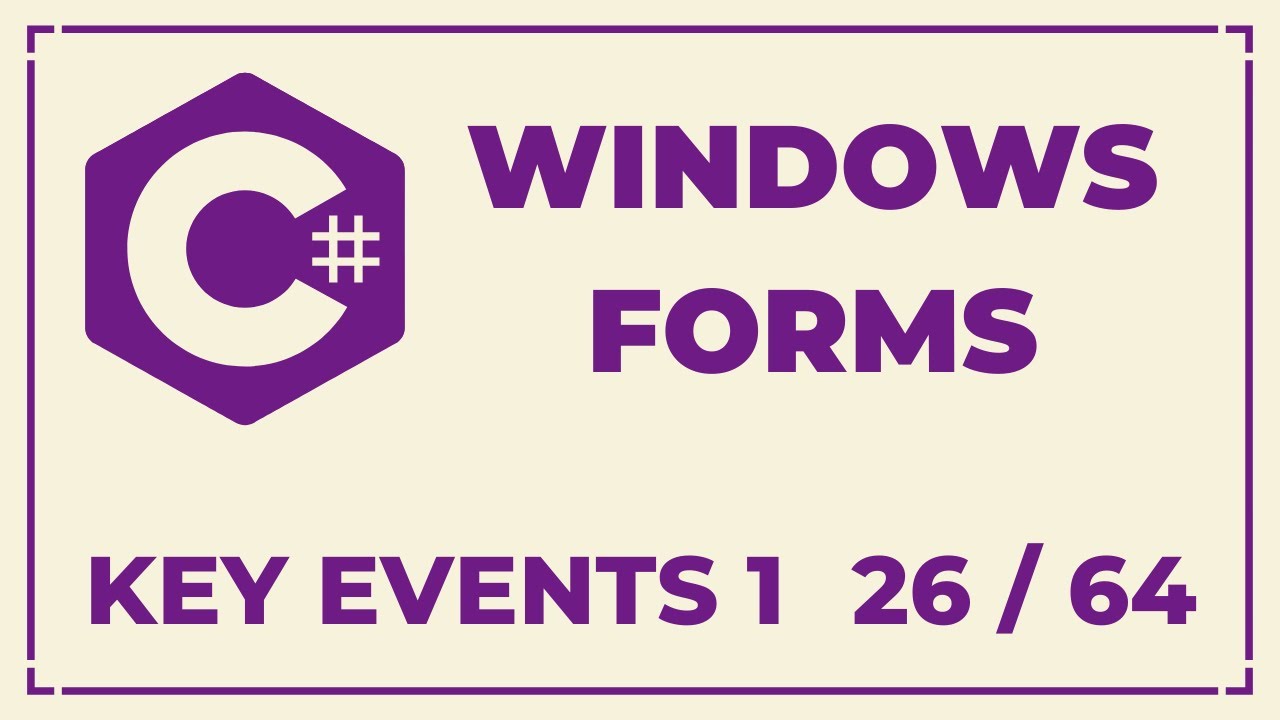 C# Windows Forms Dersleri | Key Events 1 | Ders 26