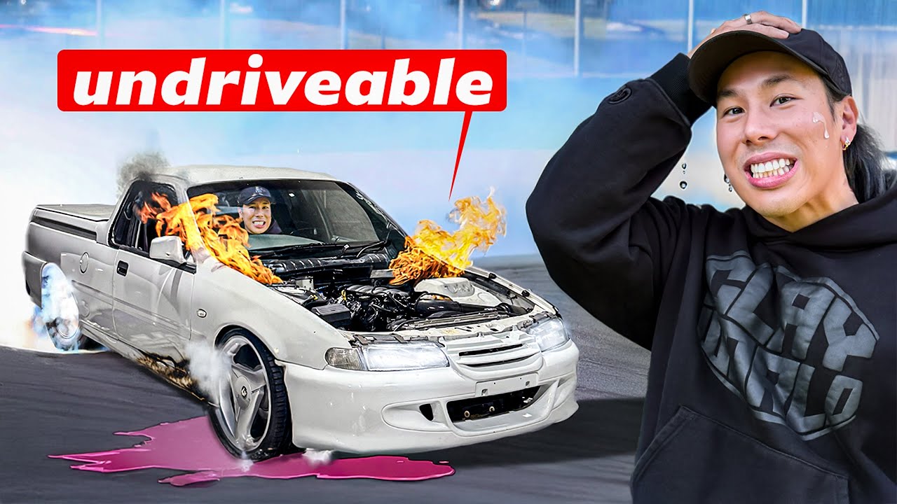 Я разбил свою первую австралийскую машину Burnout. Я ее восстановил.