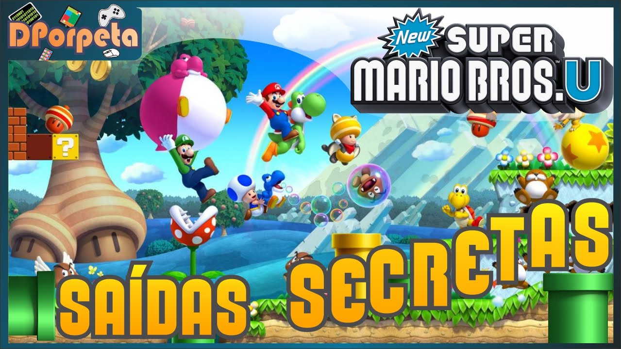 New Super Mario Bros U - Todas as Saídas Secretas