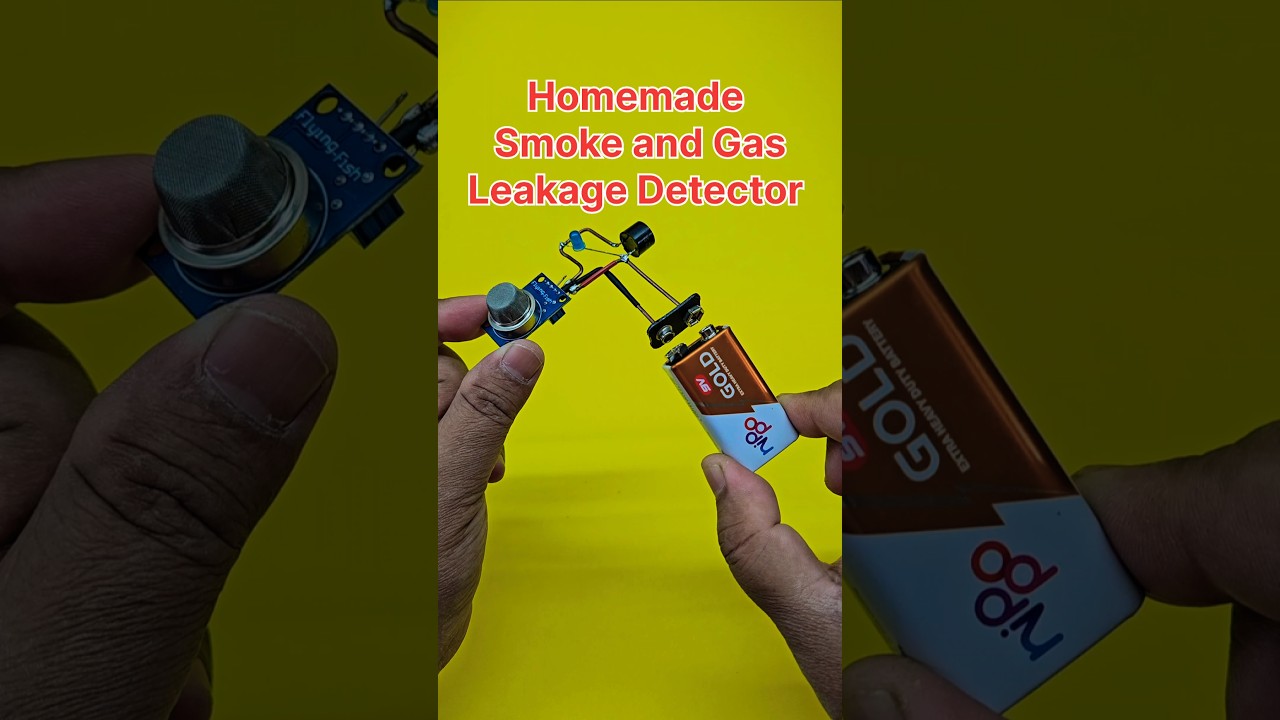 Homemade Smoke and Gas Leakage Detector 😱 #diy #shorts #ytshorts