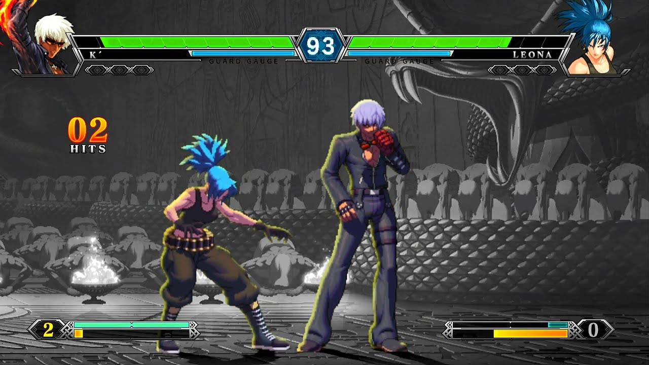 [TAS] K' vs Leona Heidern | KOF13