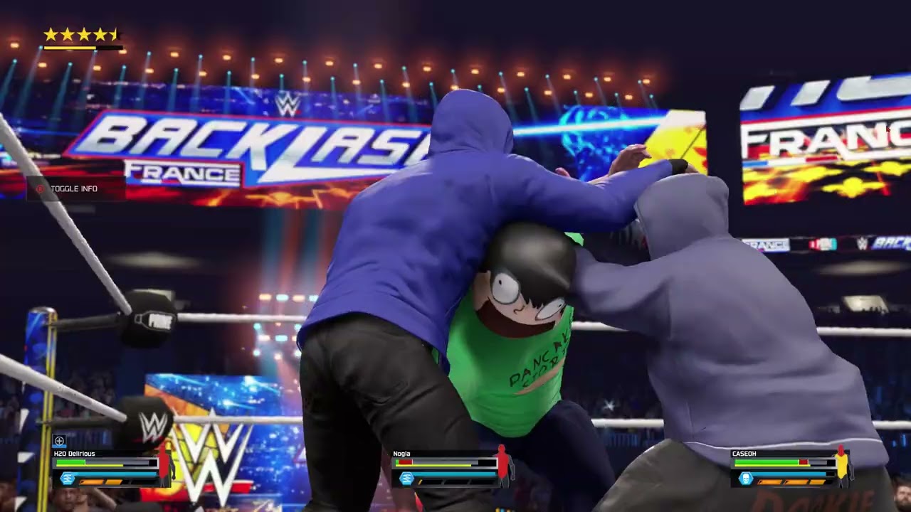 WWE 2K25 Season 6 Part 9 (Streetus Championship ) H20 Delirious vs caseoh vs Nogla