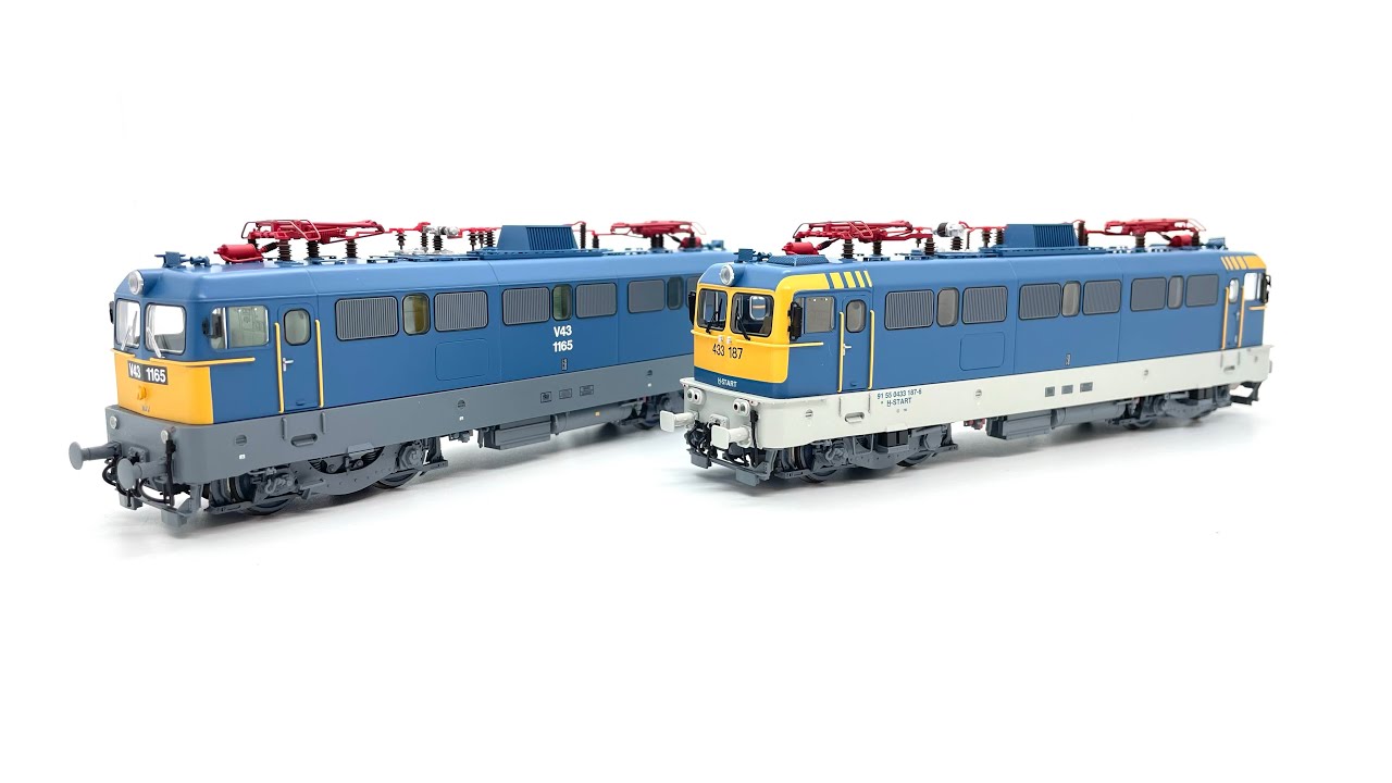 Modellbemutató: PIKO MÁV V43 1165 és MÁV-START 433 187 