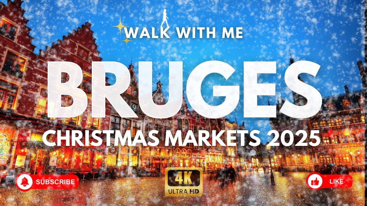 Bruges Christmas Market 2025 | WINTER GLOW - Belgium 4K