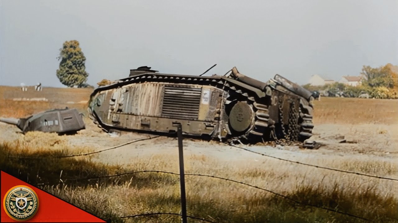 French tanks abandoned in the Battle of France 1940 {Colorized & Enhanced}