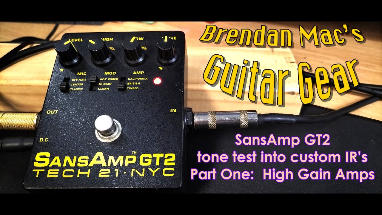 SansAmp GT2 Tone Test Part 1 - Brendan Mac's Tone Test
