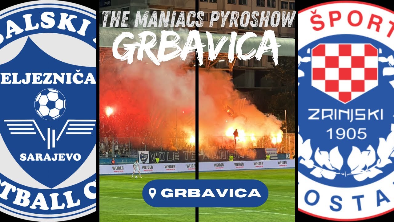 💥THE MANIACS BRENNEN AB!!! / FK Zeljeznicar vs HSK Zrinjski Mostar / Stadionvlog FANPRIMUS