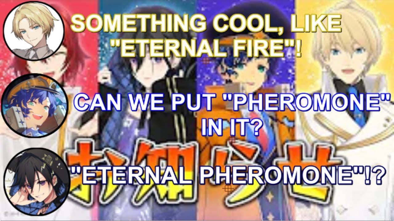Hanakishi Asuizu try to decide on an unit name for the Pentas group