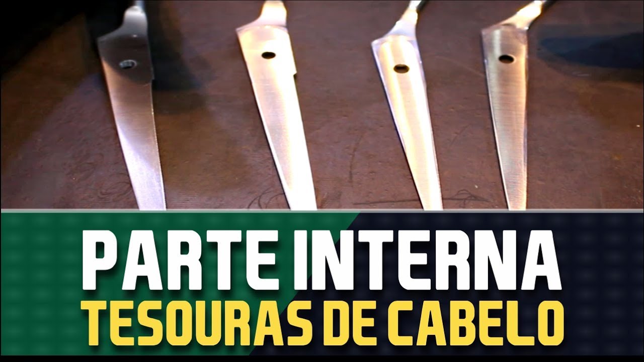 PARTE INTERNA DAS TESOURAS DE CABELO