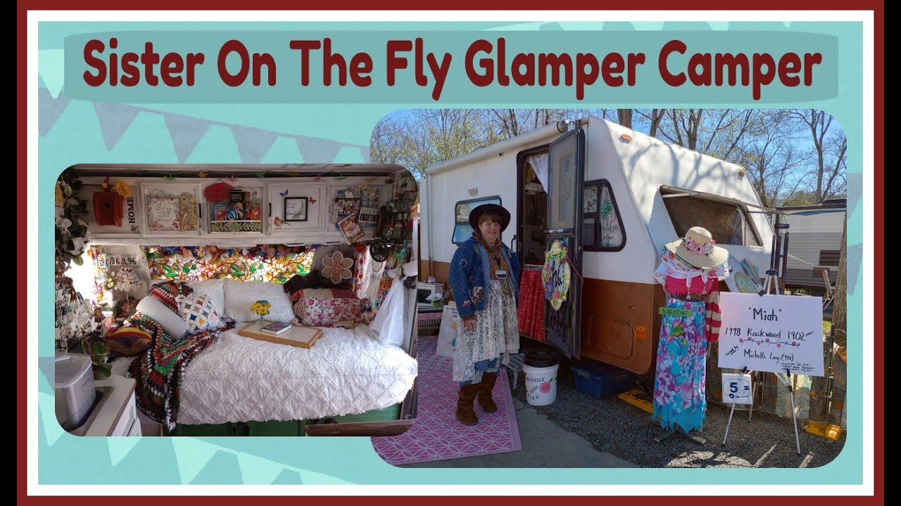 1998 Rockwood Trailer ~ Sister On The Fly Glamper Camper