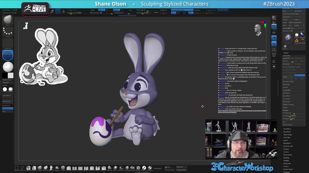 Sculpting Stylized Characters – Shane Olson – ZBrush 2023