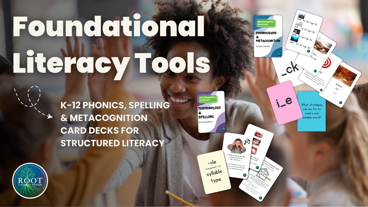 Science of Reading: Foundational Literacy Tools - Phonics, Spelling & Metacognition Card Decks
