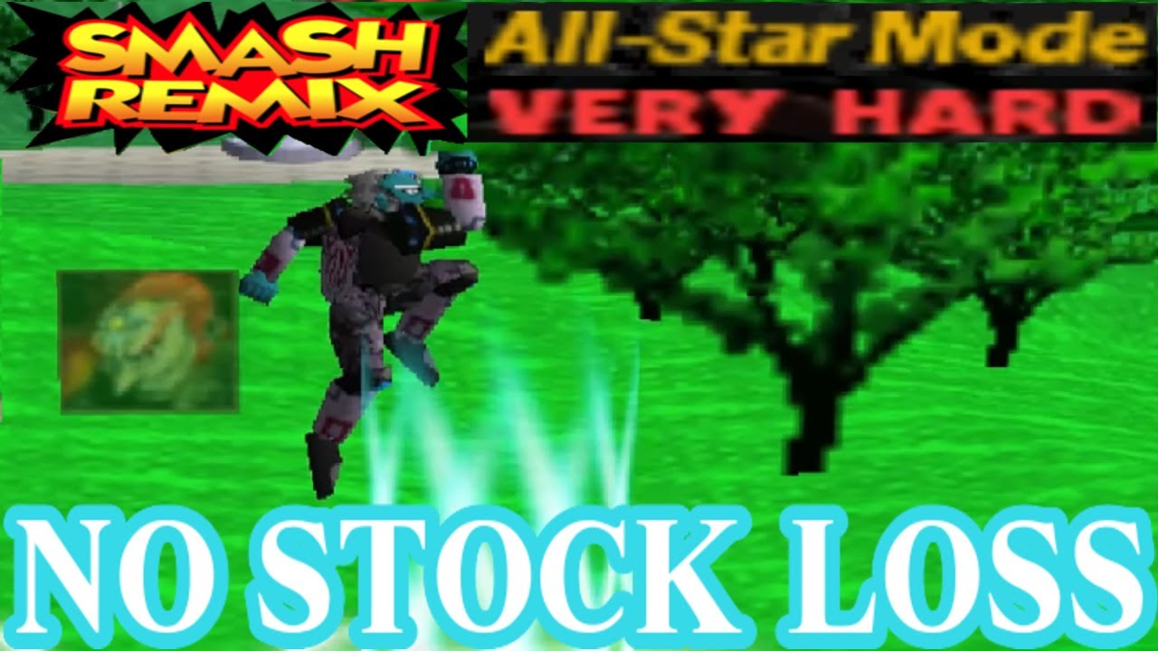 Smash Remix - All-Star Mode Gameplay with Ganondorf (VERY HARD) No stock loss