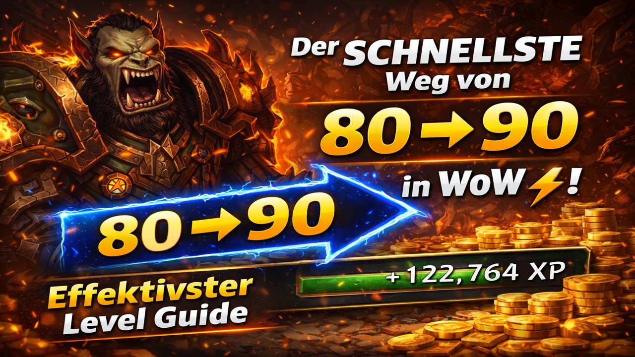Der SCHNELLSTE Weg von 80 → 90 in WoW Midnight!⚡ Die effektivste Level Route!