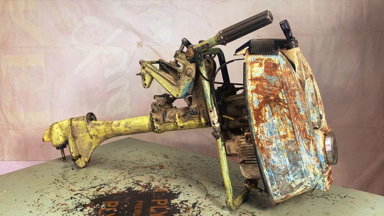 Restoration a Severely Damaged Yamaha Boat Engine // Restoring  a Dead Yamaha Boat Engine
