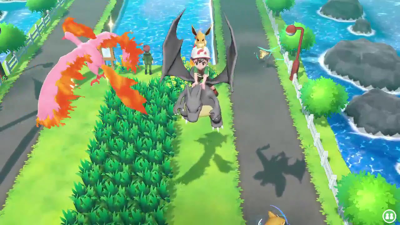 Shiny Wild Moltres EPIC ENCOUNTER! ! | Pokemon Let's Go Pikachu & Eevee