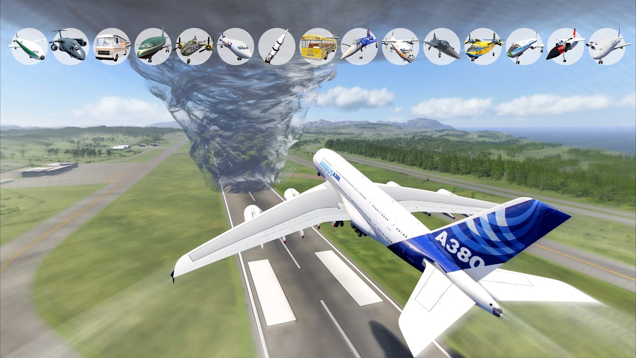 Can Any Plane Fly Through the EF5 Tornado? 🌪️✈️ | BeamNG.drive