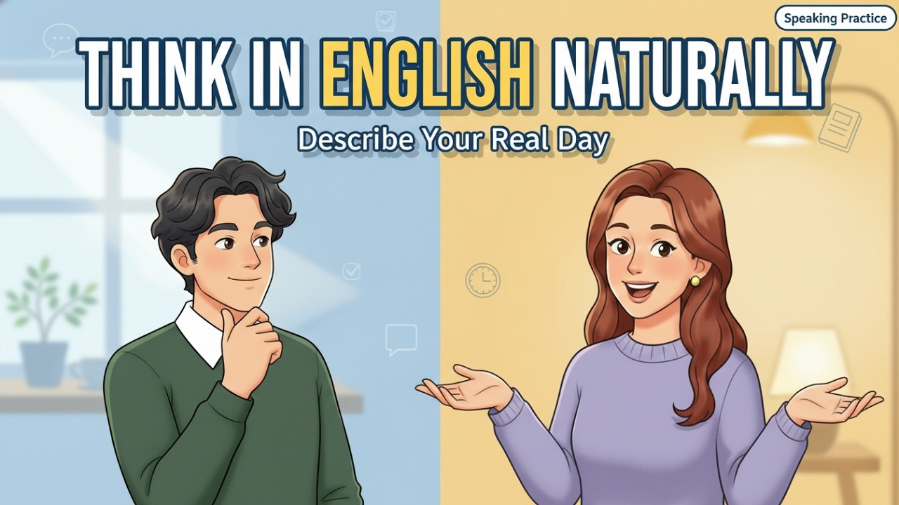 Think in English Naturally | Describe Your Real Day | Speaking Practice