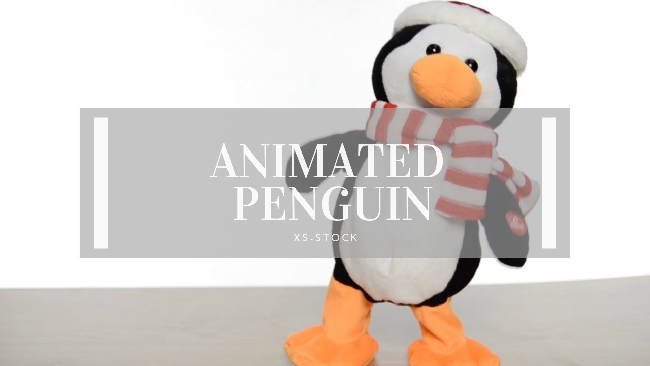 Animated Penguin Christmas Decoration