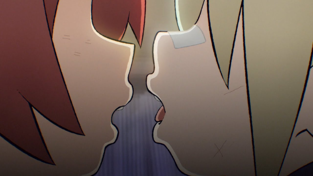 Kim and Roxie kissing - Scott Pilgrim Takes Off