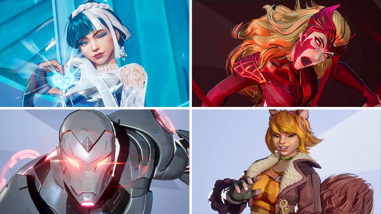 Marvel Rivals - All NEW MVP Character Animations (4K 60FPS)