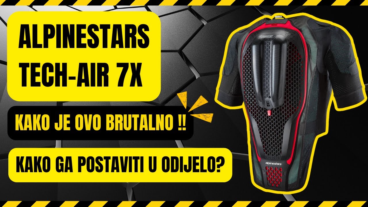 Alpinestars Tech-Air 7X - 💥OVO SPAŠAVA ŽIVOT - Recenzija + Montaža