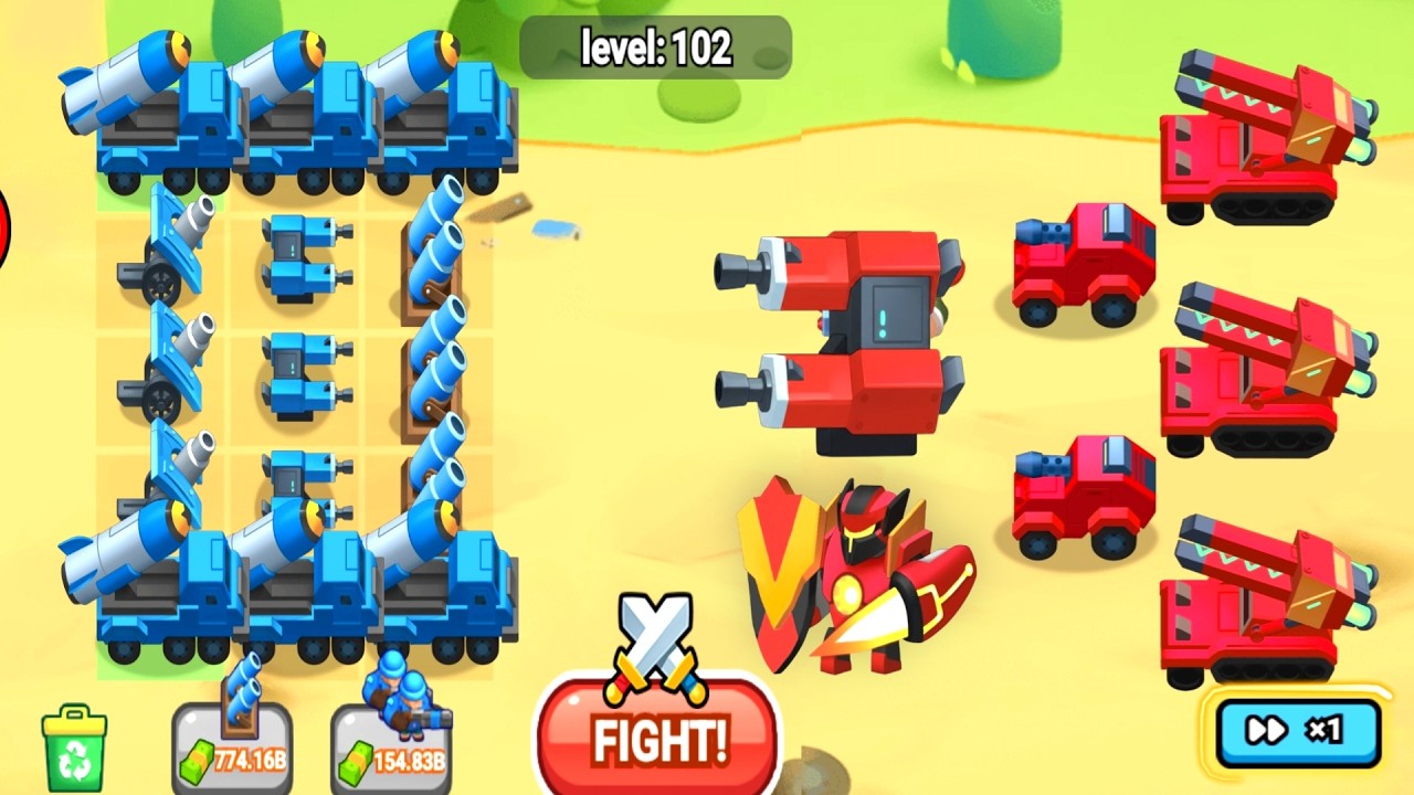 MERGE ARMY WORLD WAR - Merge Tank Master Battle, стратегическая игра.
