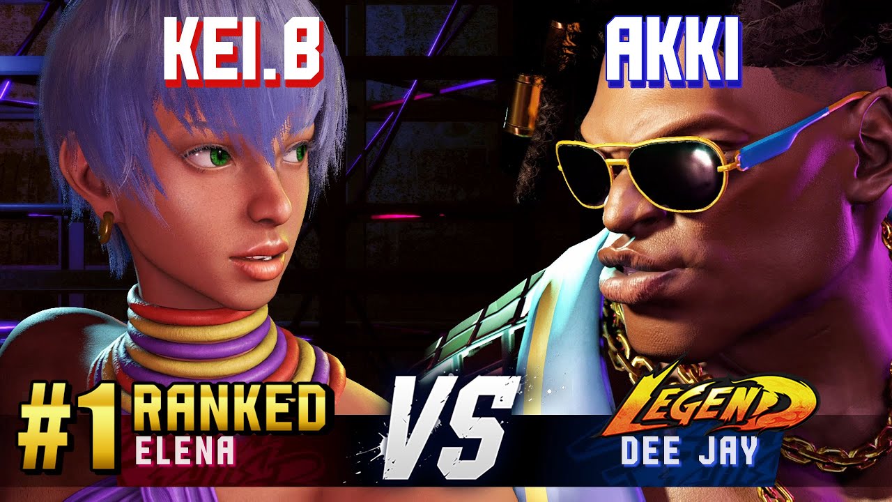 SF6 ▰ KEI.B (#1 Ranked Elena) vs AKKI (Dee Jay) ▰ High Level Gameplay