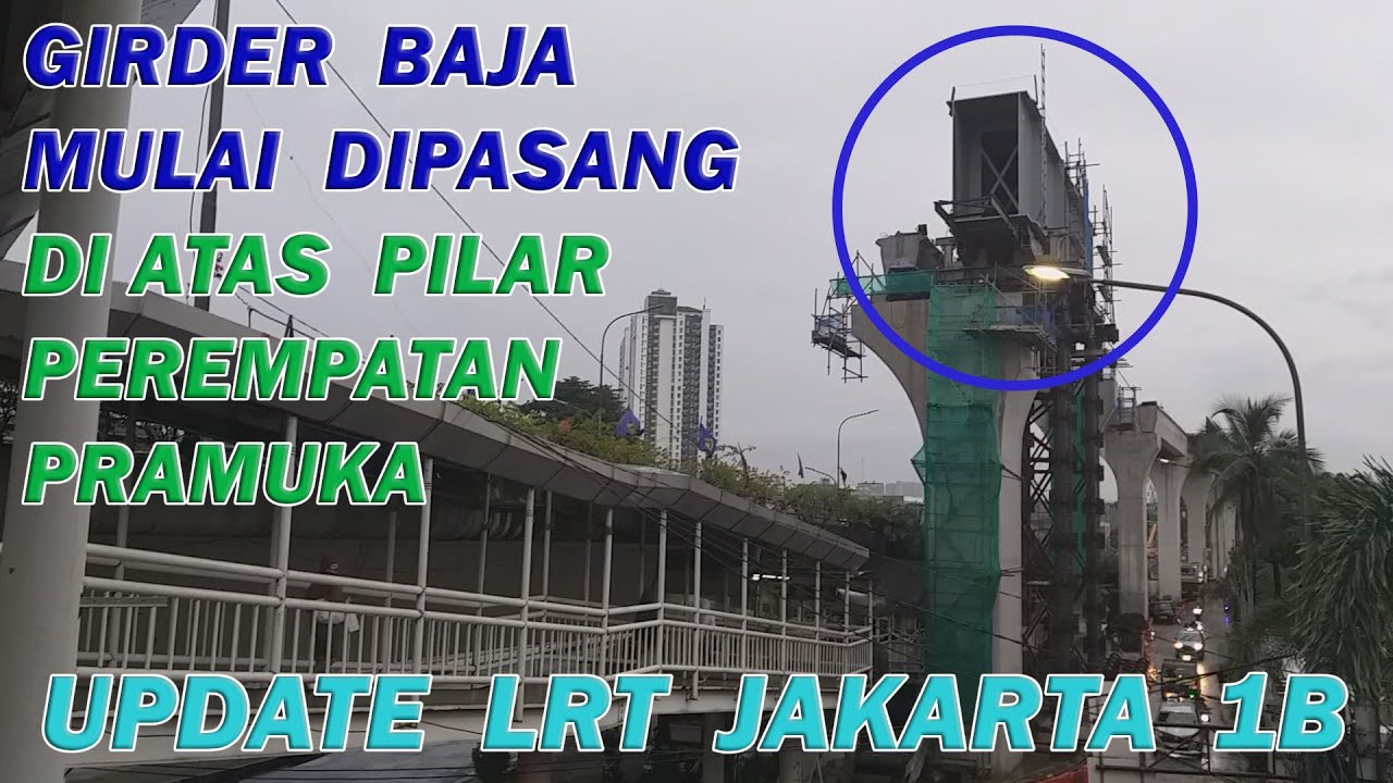 Progres LRT Jakarta Fase 1B - Selasa, 20 Januari 2026 #lrtjakarta #lrt #keretaapi