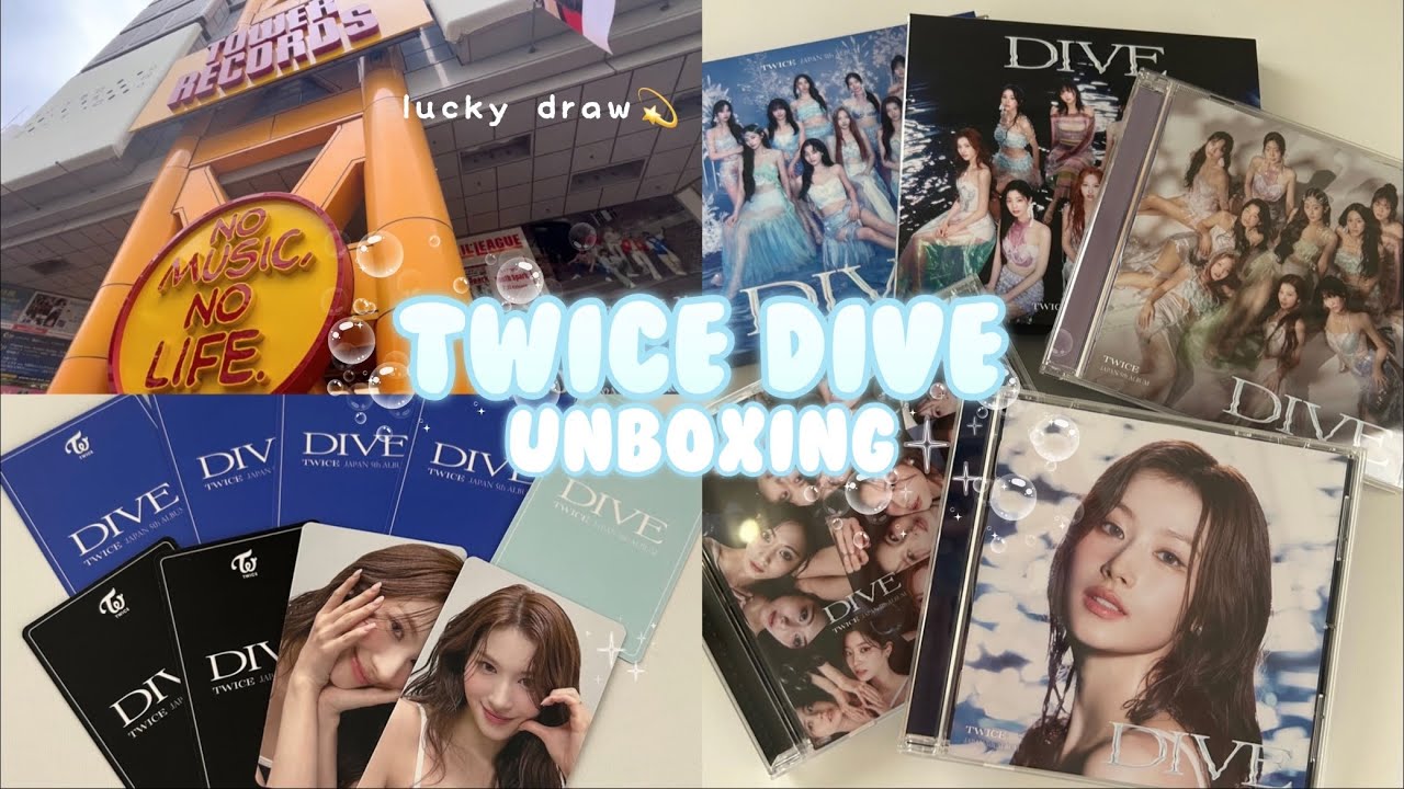 TWICE DIVE🫧 フラゲ ￤ ラキドロ 💫￤タワレコ渋谷￤ONCE JAPAN 🍭【アルバム開封｜unboxing💿】