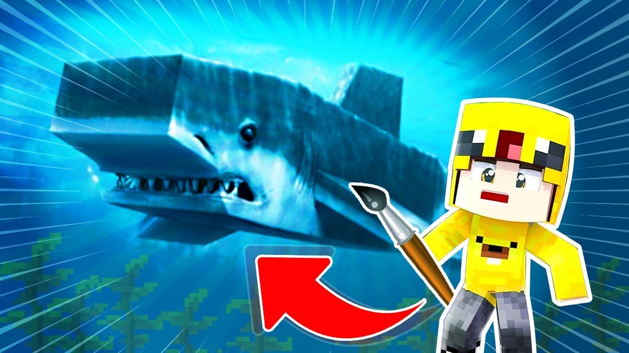 EL TIBURON MAS ATERRADOR DE PIXEL PAINTERS!! 💛💛 - MINECRAFT CON BEBE ADRI