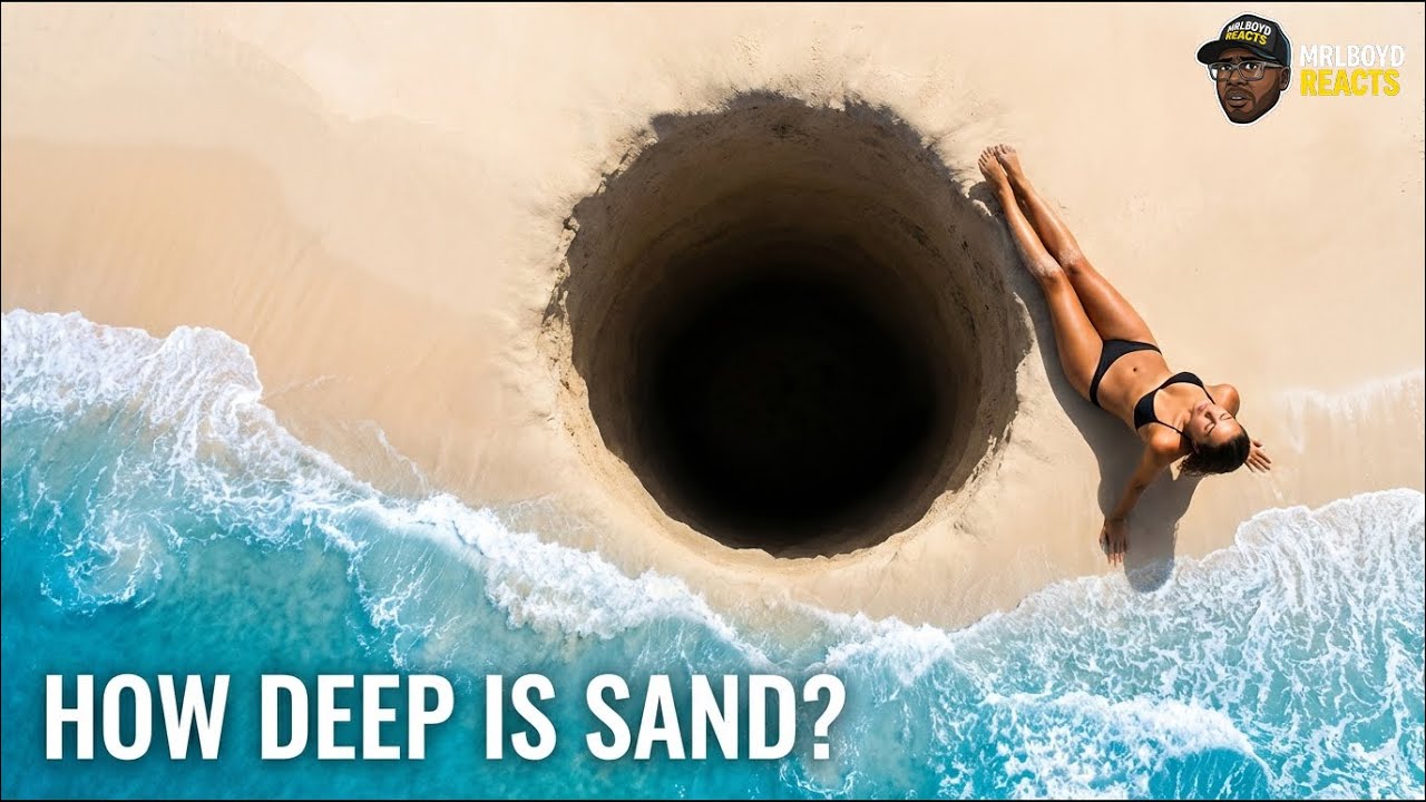 Что находится под песком и пустынным песком?