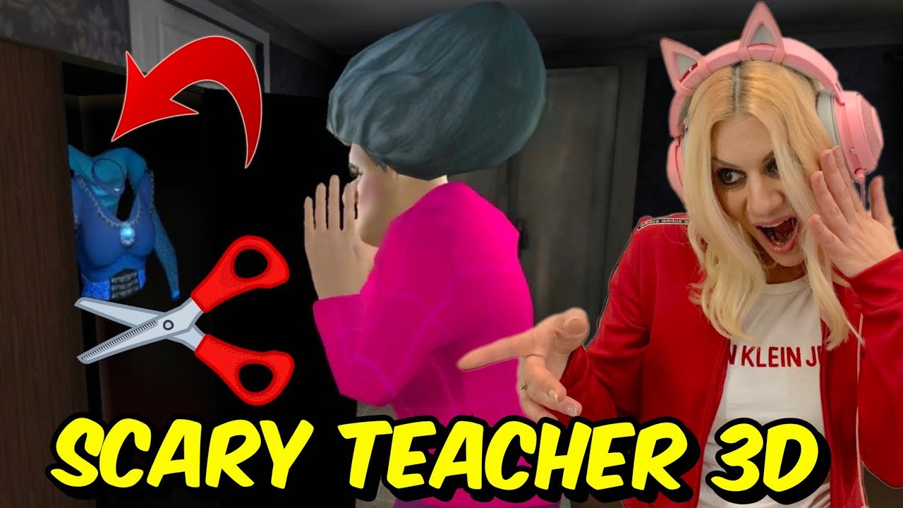 ΤΗΣ ΚΑΤΕΣΤΡΕΨΑ ΤΟ ΦΟΡΕΜΑ ΚΑΙ ΠΑΛΙ ΕΚΛΑΙΓΕ SCARY TEACHER 3D Let's Play Kristina