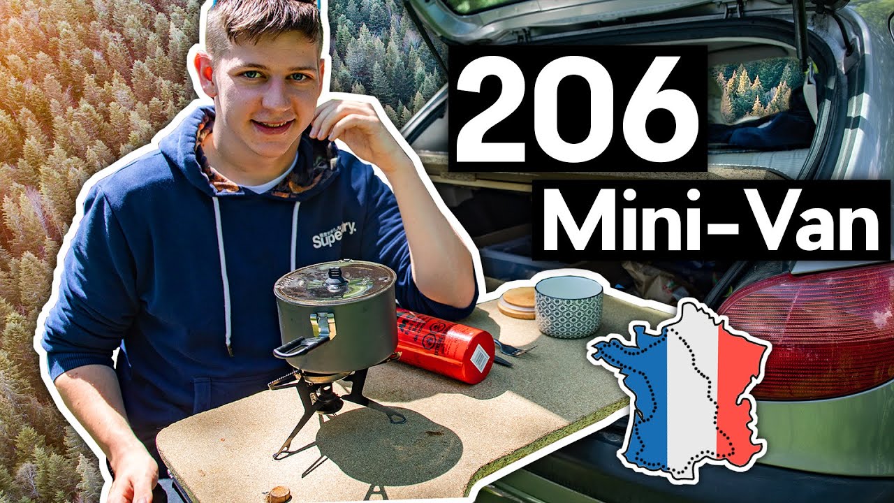 Je PARS faire le TOUR de FRANCE en 206 AMÉNAGÉE - Ep 1