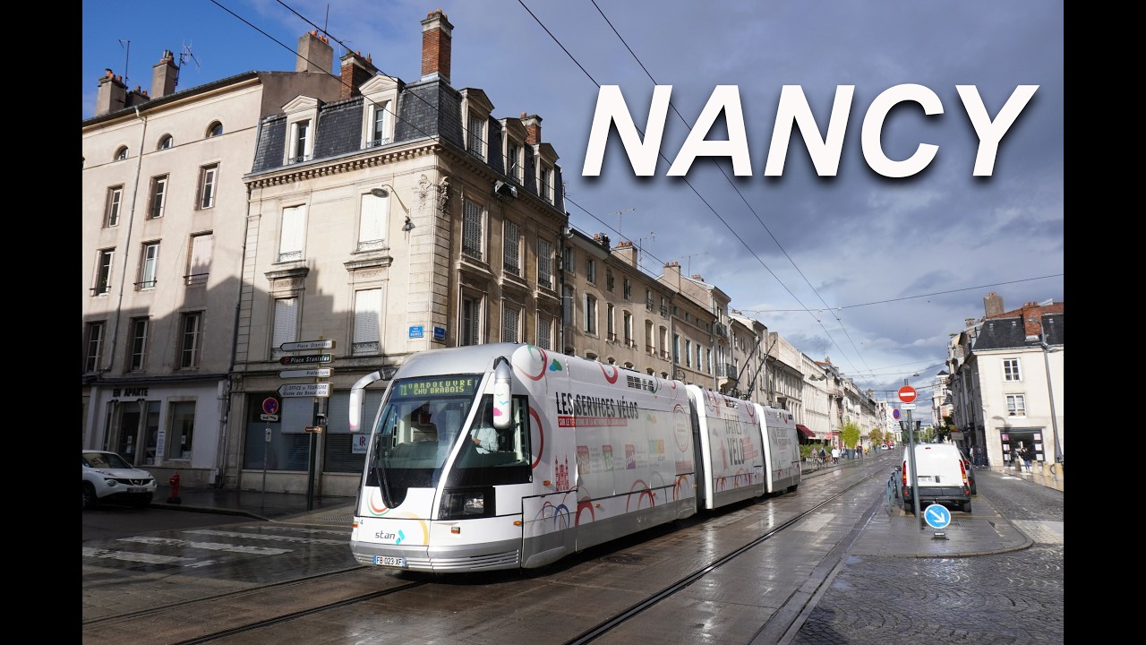 Tramway de Nancy - Tram sur pneu - Guided trolleybus - Bombardier TVR