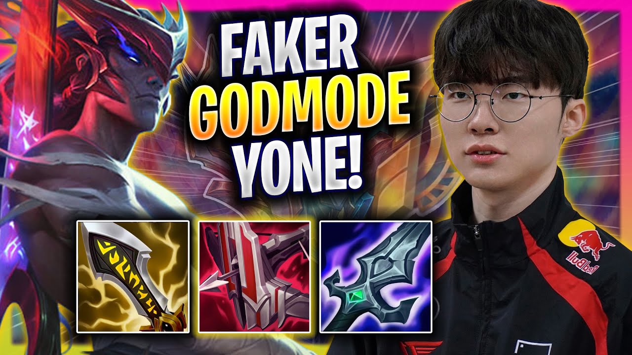 FAKER LITERALLY GOD MODE WITH ICONIC YONE! - T1 Faker Plays Yone MID vs Orianna! | Season 2025