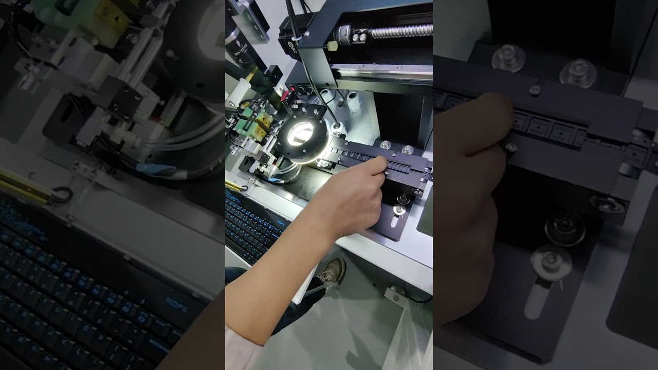 JEDEC Tray to reel machine introduction (2) cover and carrier tape loading