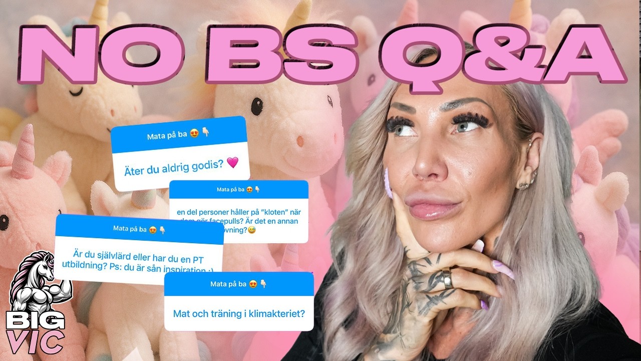 Q&A Kaosvecka: Träning, kost, genetik & varför du måste bli en unicorn 🦄🔥